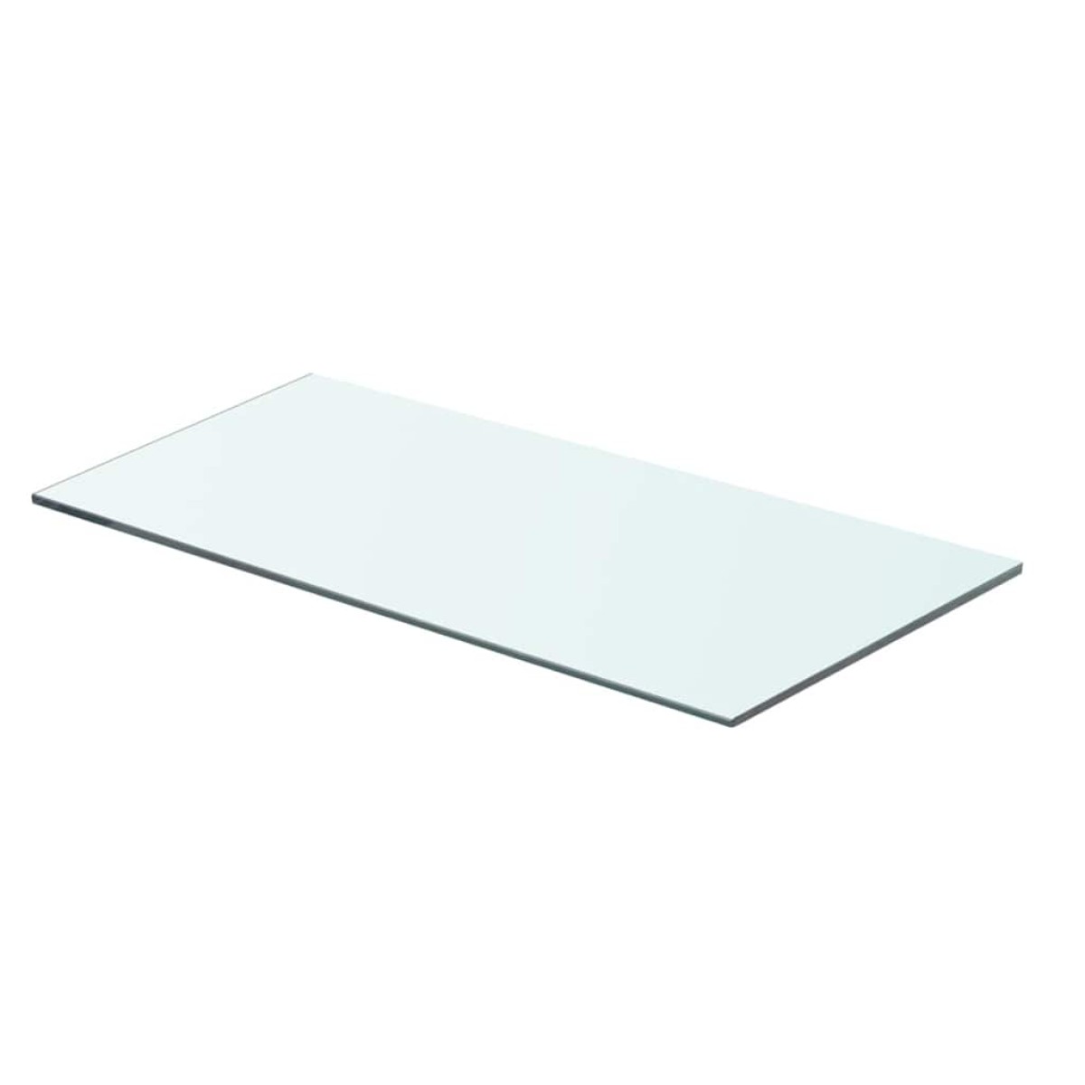 vidaXL Ράφια Πάνελ 2 τεμ. Διάφανα 60 x 25 εκ. Γυάλινα