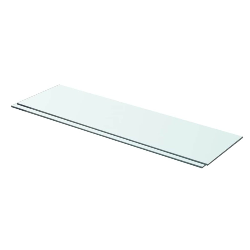vidaXL Ράφια Πάνελ 2 τεμ. Διάφανα 70 x 20 εκ. Γυάλινα