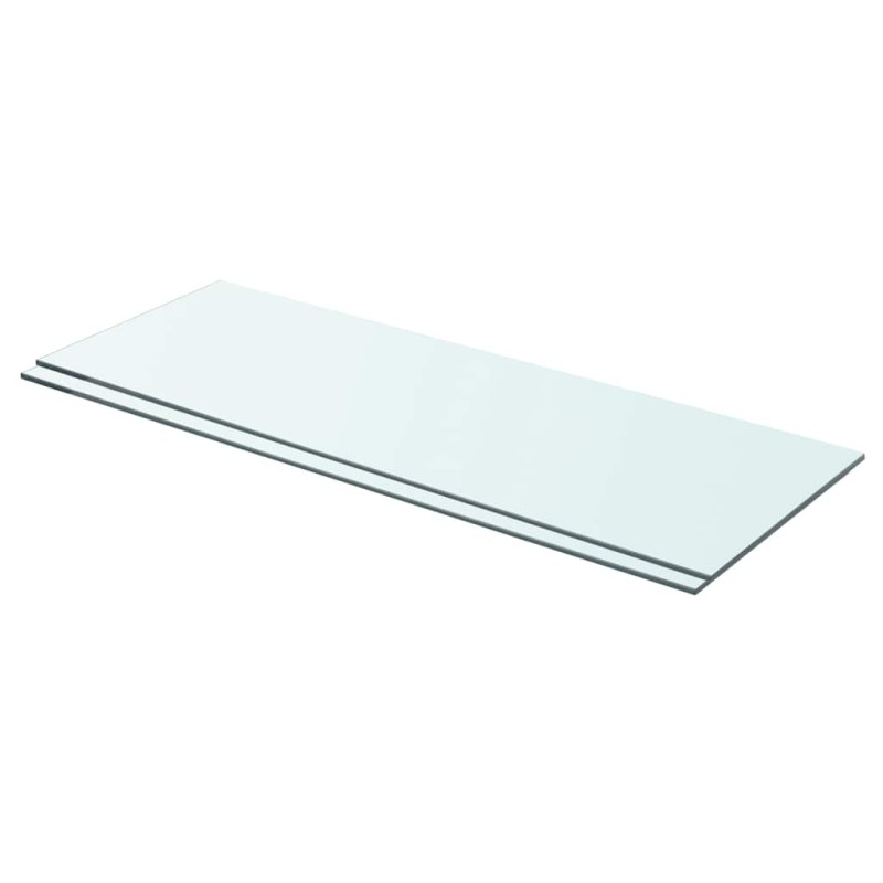 vidaXL Ράφια Πάνελ 2 τεμ. Διάφανα 70 x 25 εκ. Γυάλινα