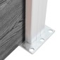 vidaXL Πάνελ Περίφραξης Γκρι 526 x 186 εκ. από WPC