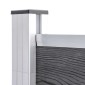vidaXL Πάνελ Περίφραξης Γκρι 1218 x 186 εκ. από WPC