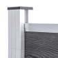 vidaXL Πάνελ Περίφραξης Γκρι 1391 x 186 εκ. από WPC