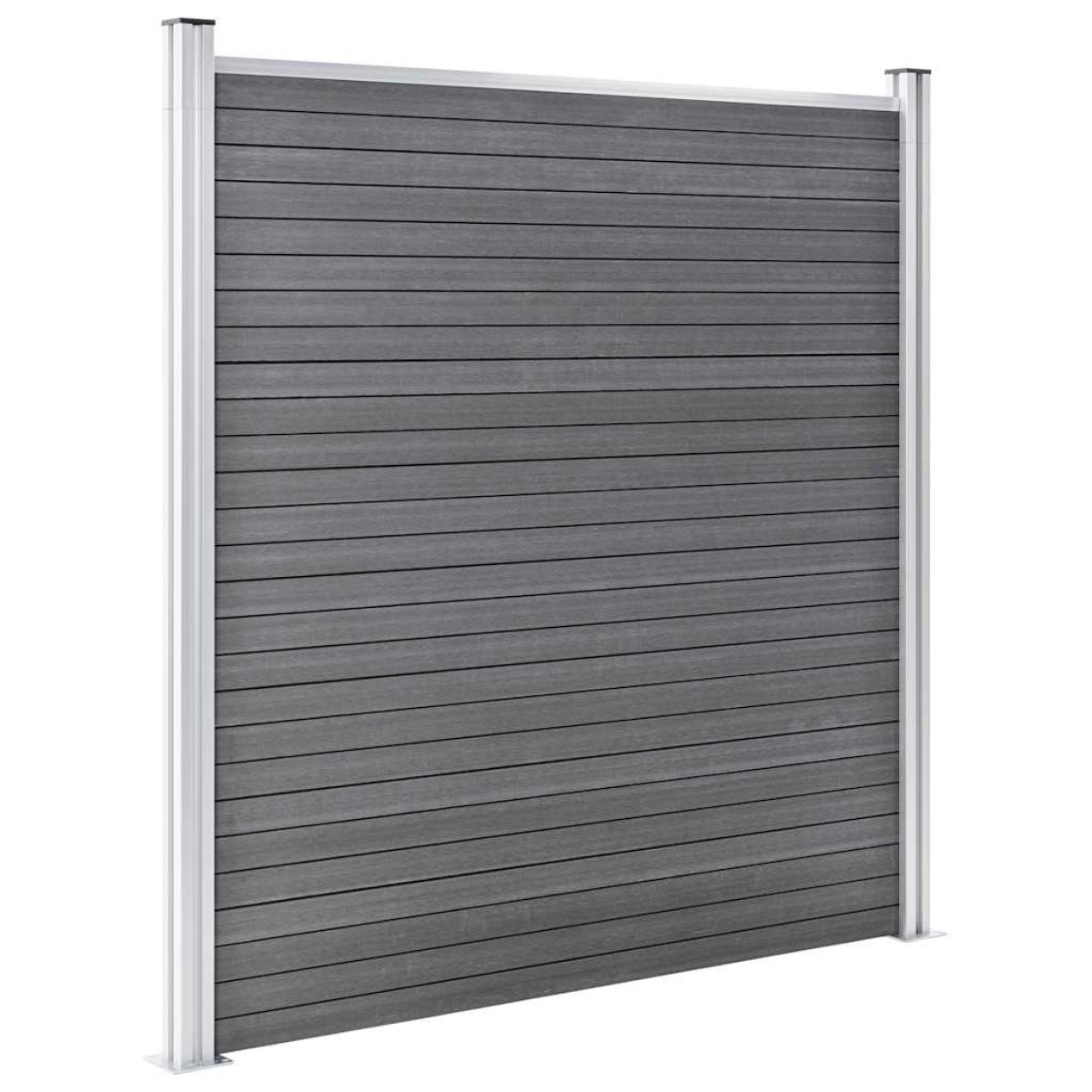 vidaXL Πάνελ Περίφραξης Γκρι 1564 x 186 εκ. από WPC