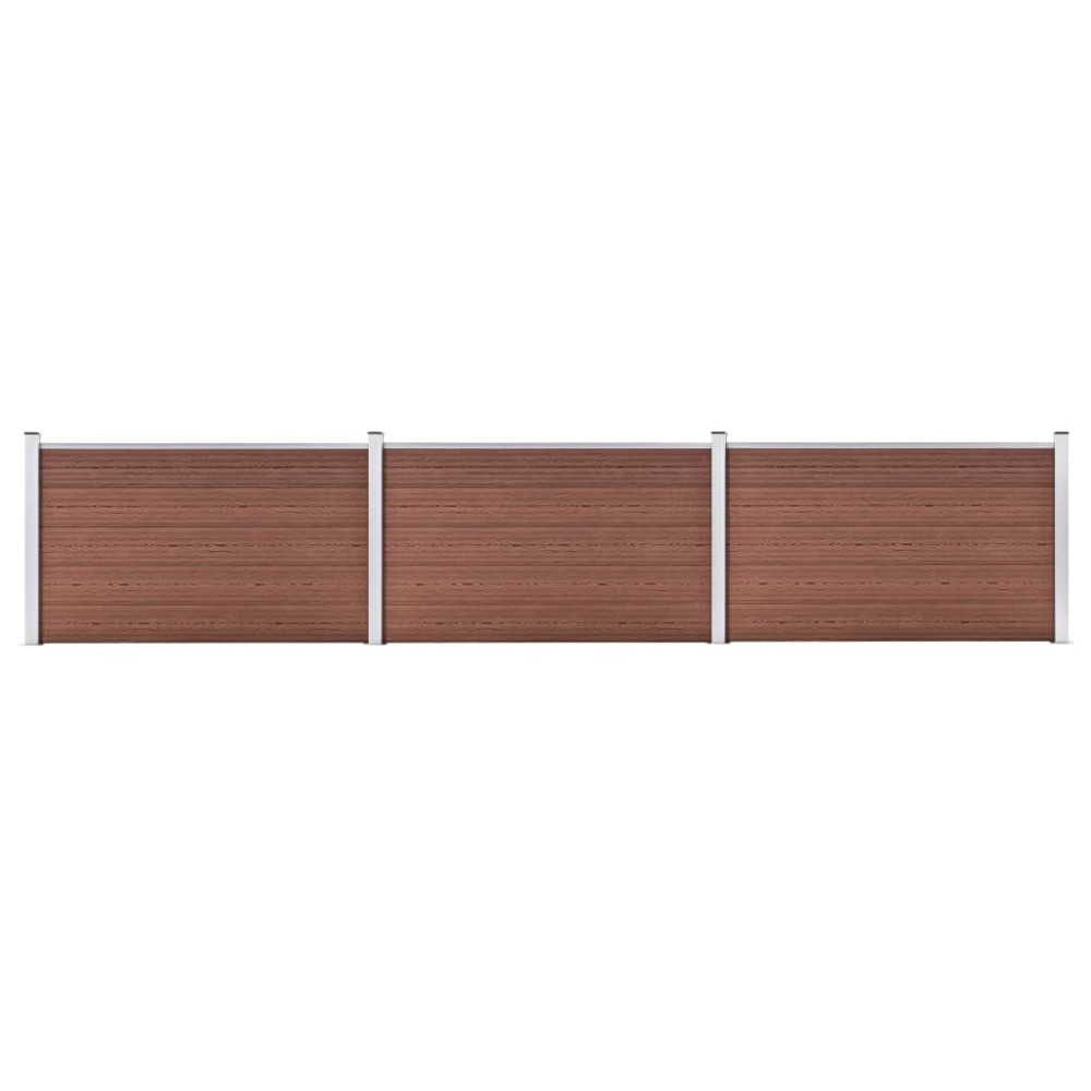 vidaXL Πάνελ Περίφραξης Καφέ 526 x 106 εκ. από WPC