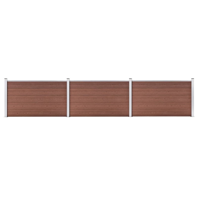 vidaXL Πάνελ Περίφραξης Καφέ 526 x 106 εκ. από WPC