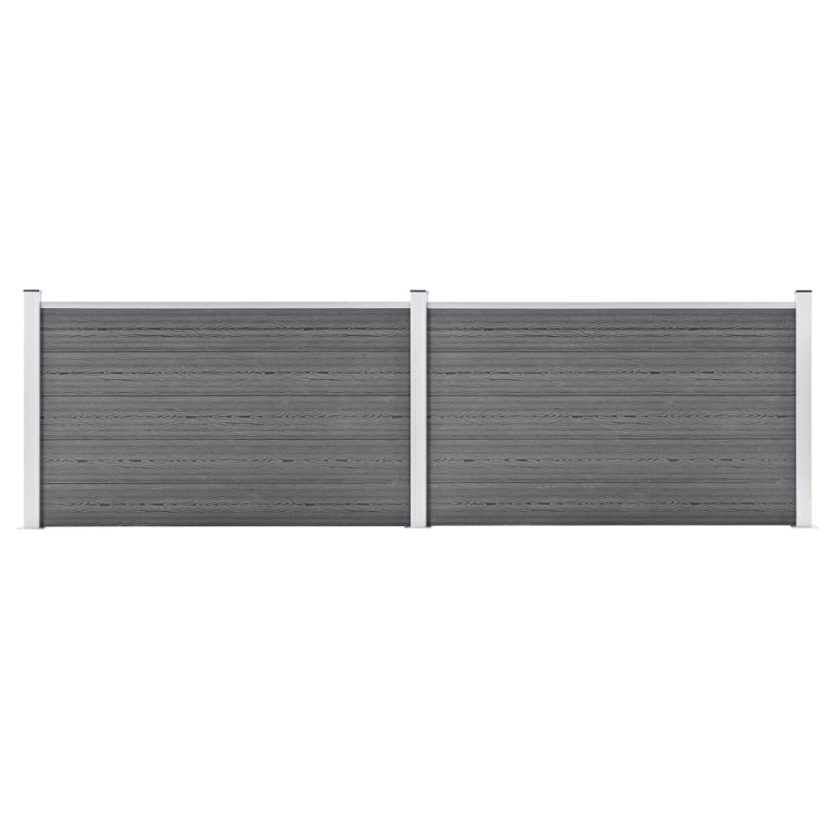vidaXL Πάνελ Περίφραξης Γκρι 353 x 106 εκ. από WPC