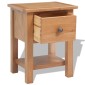 vidaXL Κομοδίνα 2 τεμ. 36 x 30 x 47 εκ. από Μασίφ Ξύλο Δρυός