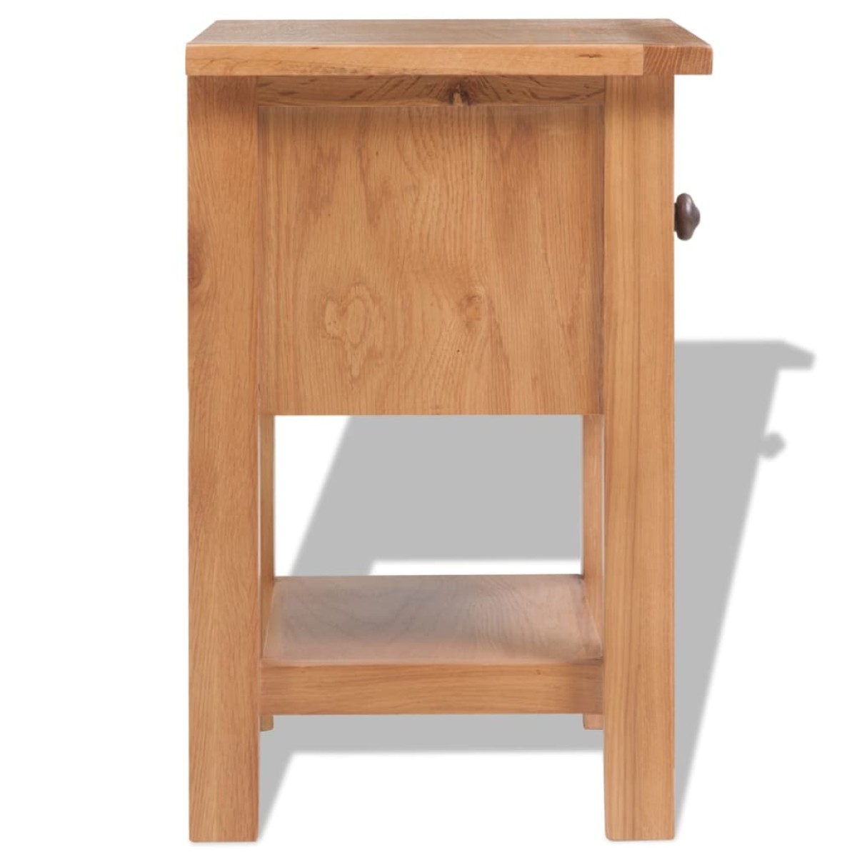 vidaXL Κομοδίνα 2 τεμ. 36 x 30 x 47 εκ. από Μασίφ Ξύλο Δρυός