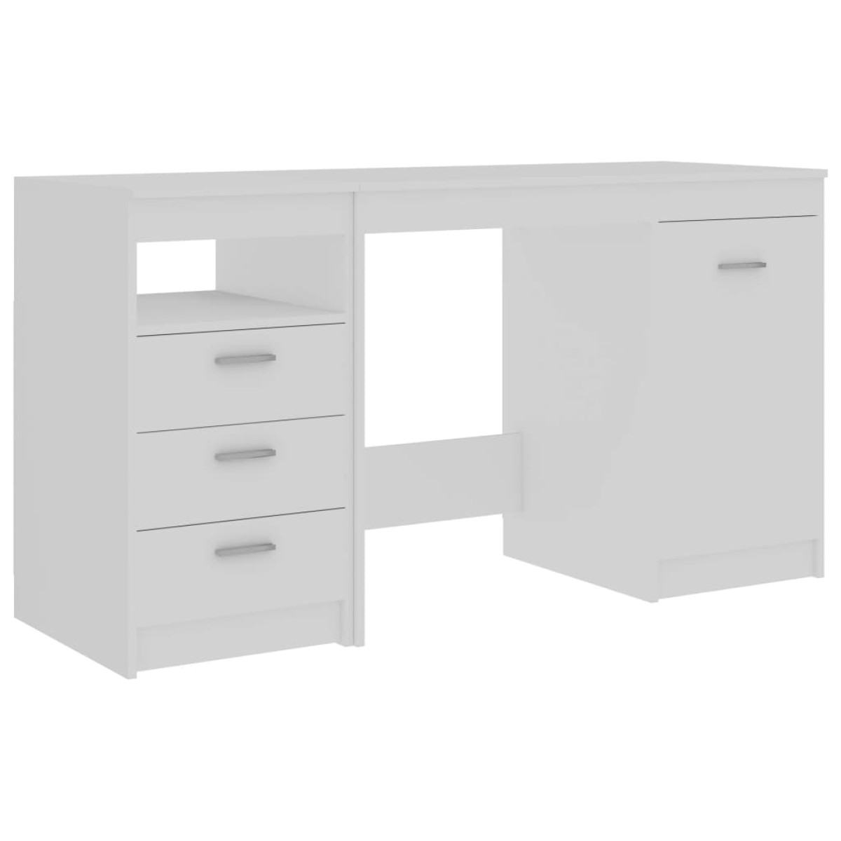 vidaXL Γραφείο Λευκό 140 x 50 x 76 εκ. από Μοριοσανίδα