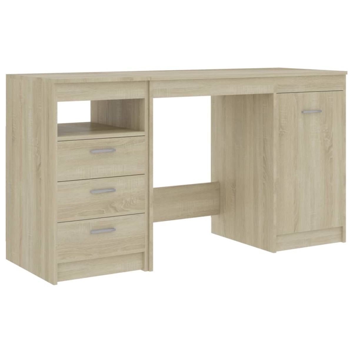 vidaXL Γραφείο Χρώμα Sonoma Δρυς 140 x 50 x 76 εκ. από Μοριοσανίδα