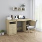 vidaXL Γραφείο Χρώμα Sonoma Δρυς 140 x 50 x 76 εκ. από Μοριοσανίδα