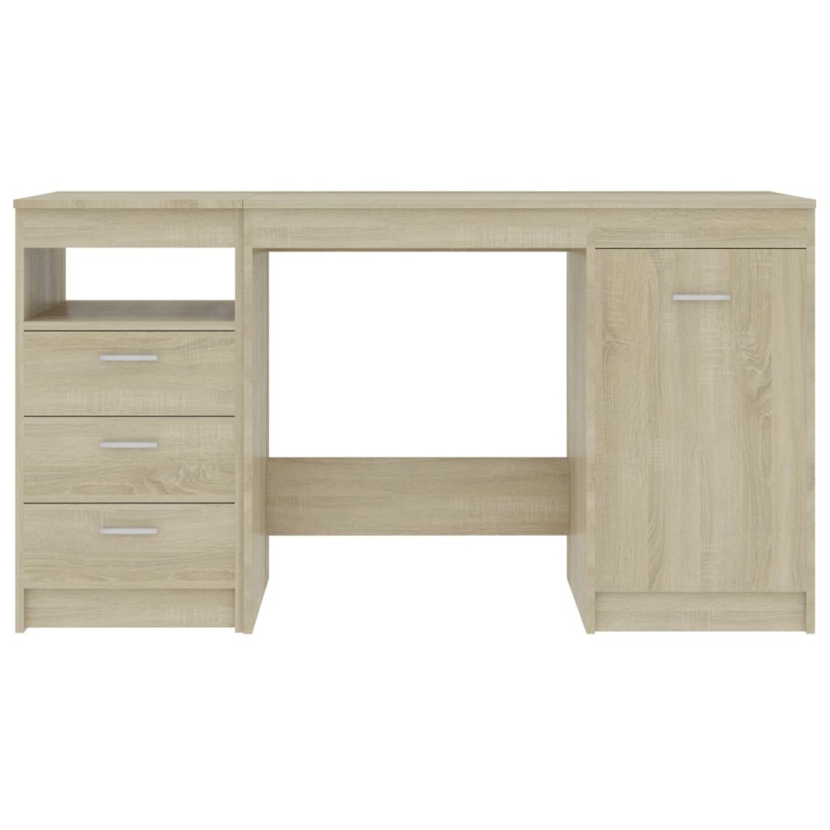 vidaXL Γραφείο Χρώμα Sonoma Δρυς 140 x 50 x 76 εκ. από Μοριοσανίδα