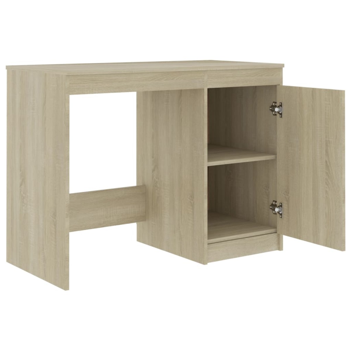 vidaXL Γραφείο Χρώμα Sonoma Δρυς 140 x 50 x 76 εκ. από Μοριοσανίδα