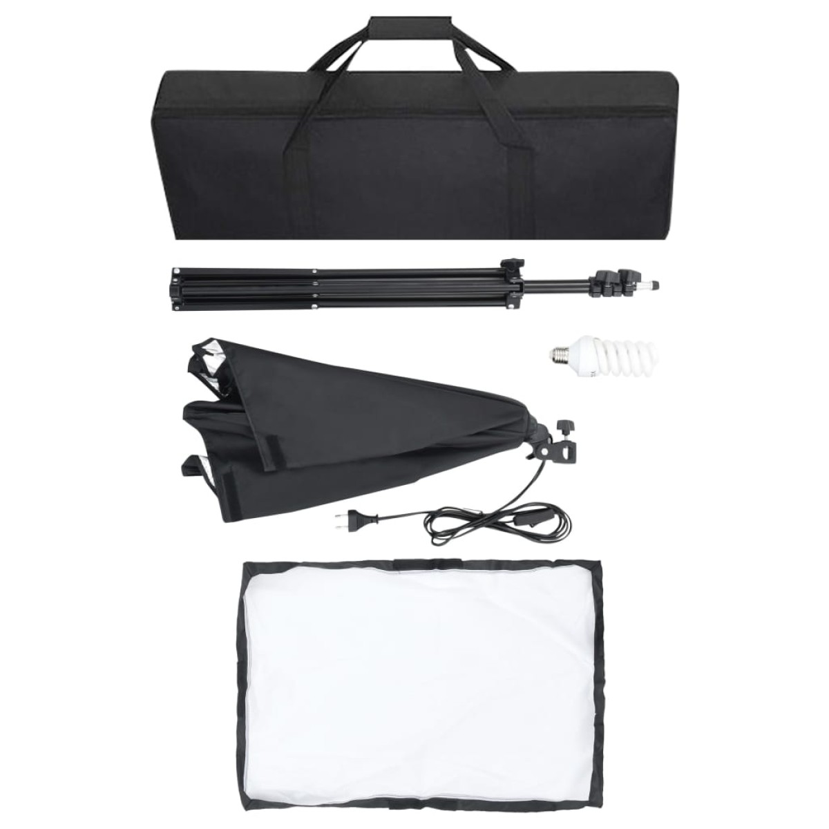 vidaXL Κιτ Φωτισμού Φωτογραφικού Στούντιο με Softbox και Φόντο