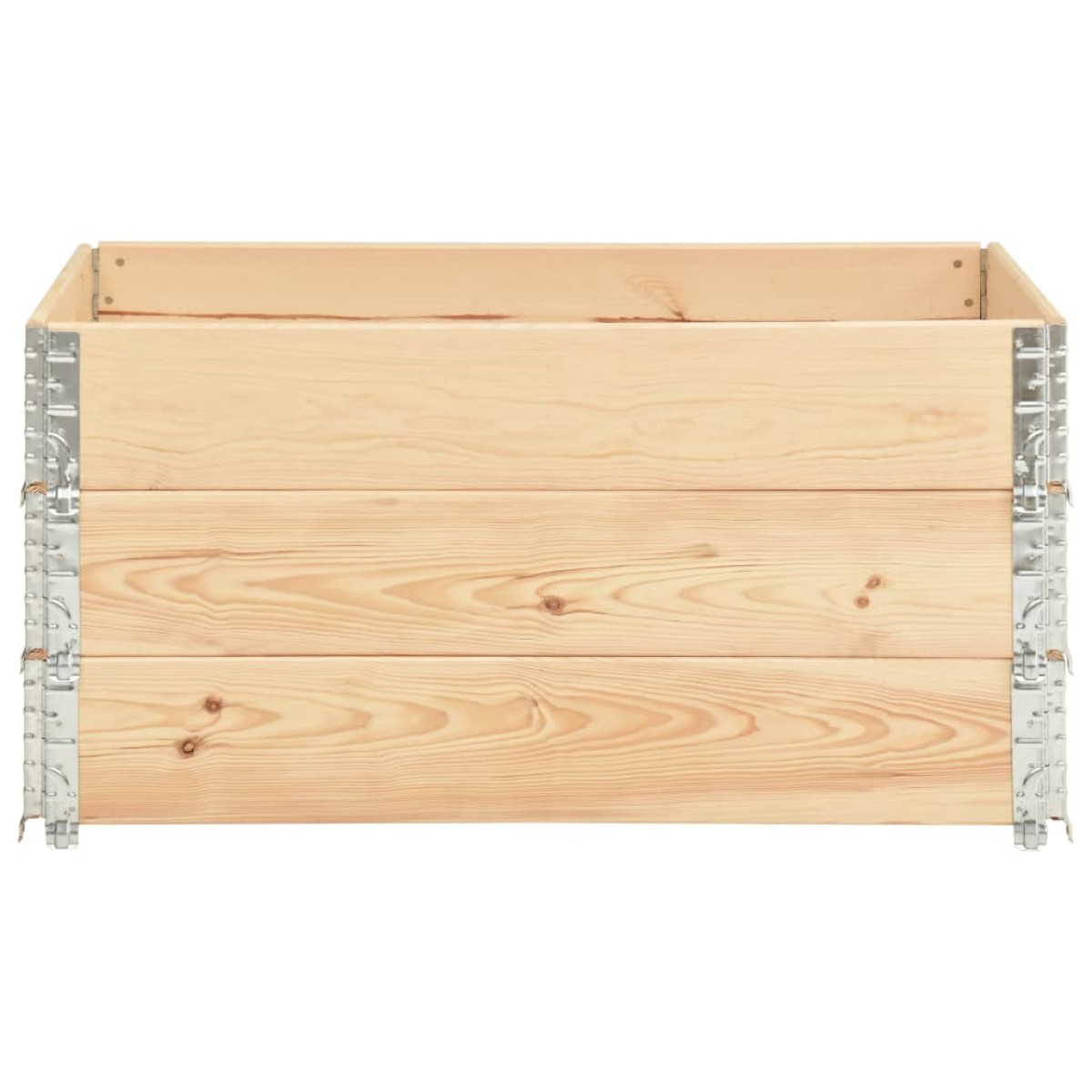 vidaXL Παρτέρια Υπερυψωμένα 3 Τεμ. 80x120 εκ. από Μασίφ Ξύλο Πεύκου