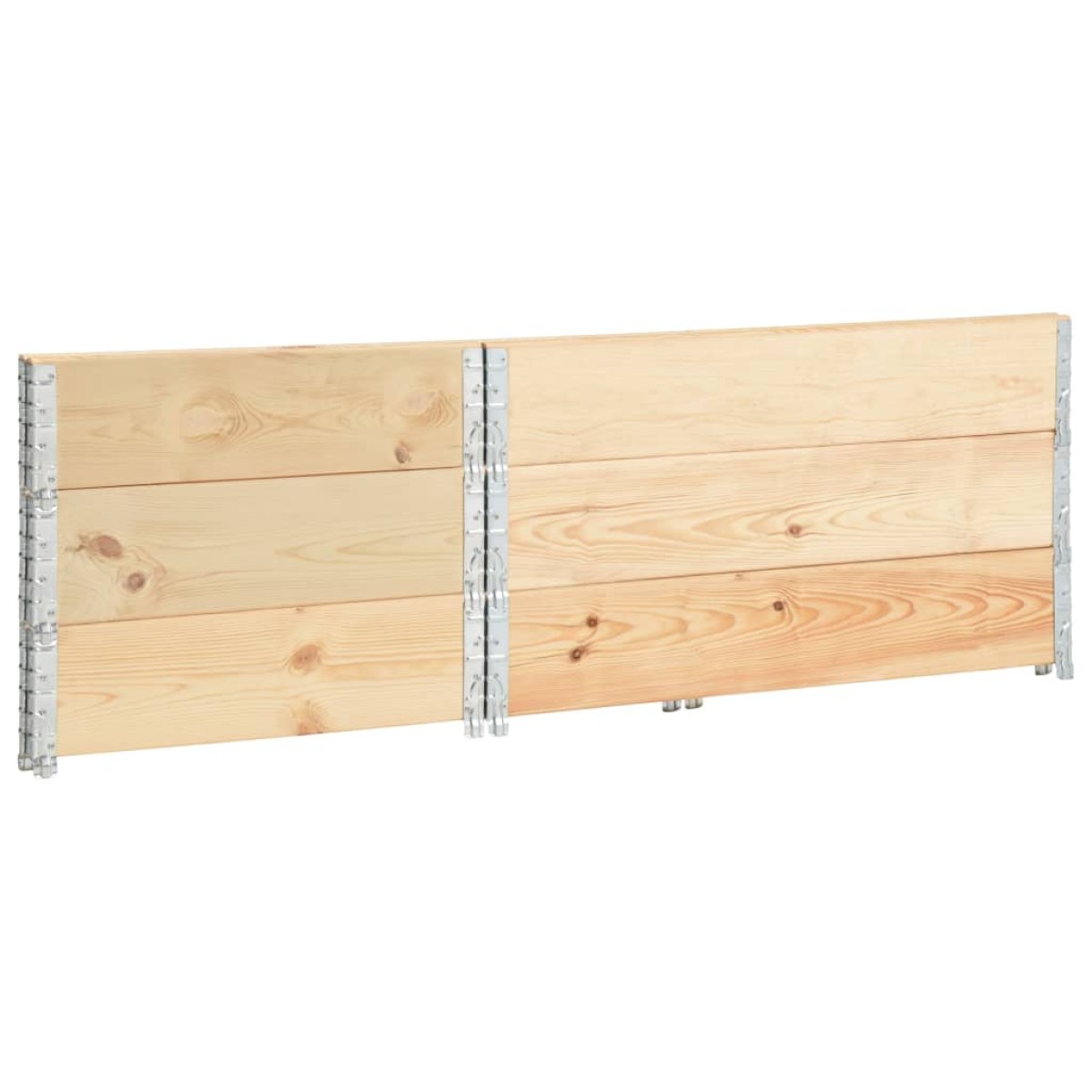 vidaXL Παρτέρια Υπερυψωμένα 3 Τεμ. 80x120 εκ. από Μασίφ Ξύλο Πεύκου