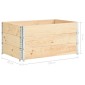 vidaXL Παρτέρια Υπερυψωμένα 3 Τεμ. 80x120 εκ. από Μασίφ Ξύλο Πεύκου