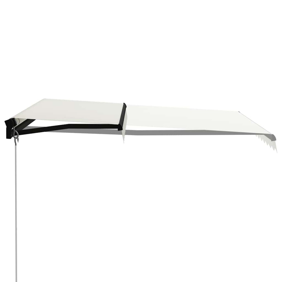 vidaXL Τέντα Συρόμενη Χειροκίνητη με LED Κρεμ 300 x 250 εκ.