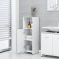 vidaXL Σετ Επίπλων Μπάνιου 3 Τεμαχίων Λευκό από Μοριοσανίδα