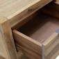 vidaXL Κομοδίνα με Συρτάρια 2 Τεμ. 40x30x48 εκ. από Μασίφ Ξύλο Ακακίας