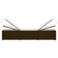 vidaXL Σετ Ξαπλώστρες με Τραπέζι 3 τεμ. Καφέ από Συνθετικό Ρατάν