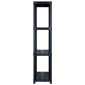 vidaXL Ραφιέρα Αποθήκευσης 4 Επιπέδων Μαύρη 244x30,5x130 εκ. Πλαστική