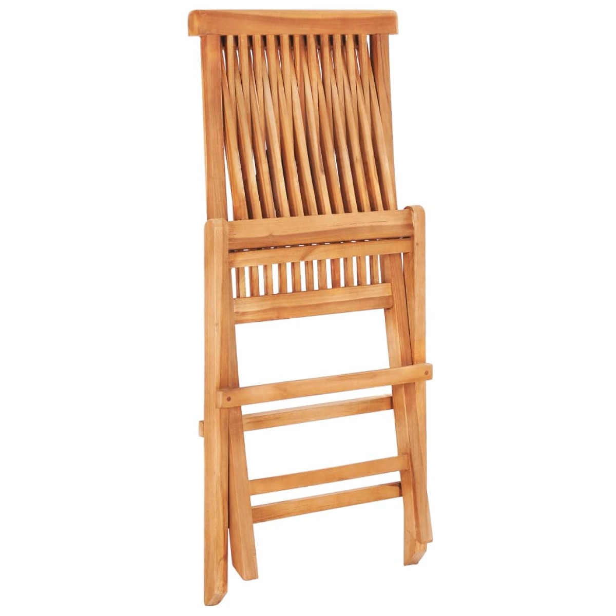 vidaXL Σετ Επίπλων Mπιστρό 3 τεμ. Μασίφ Ξύλο Teak με Μαύρα Μαξιλάρια