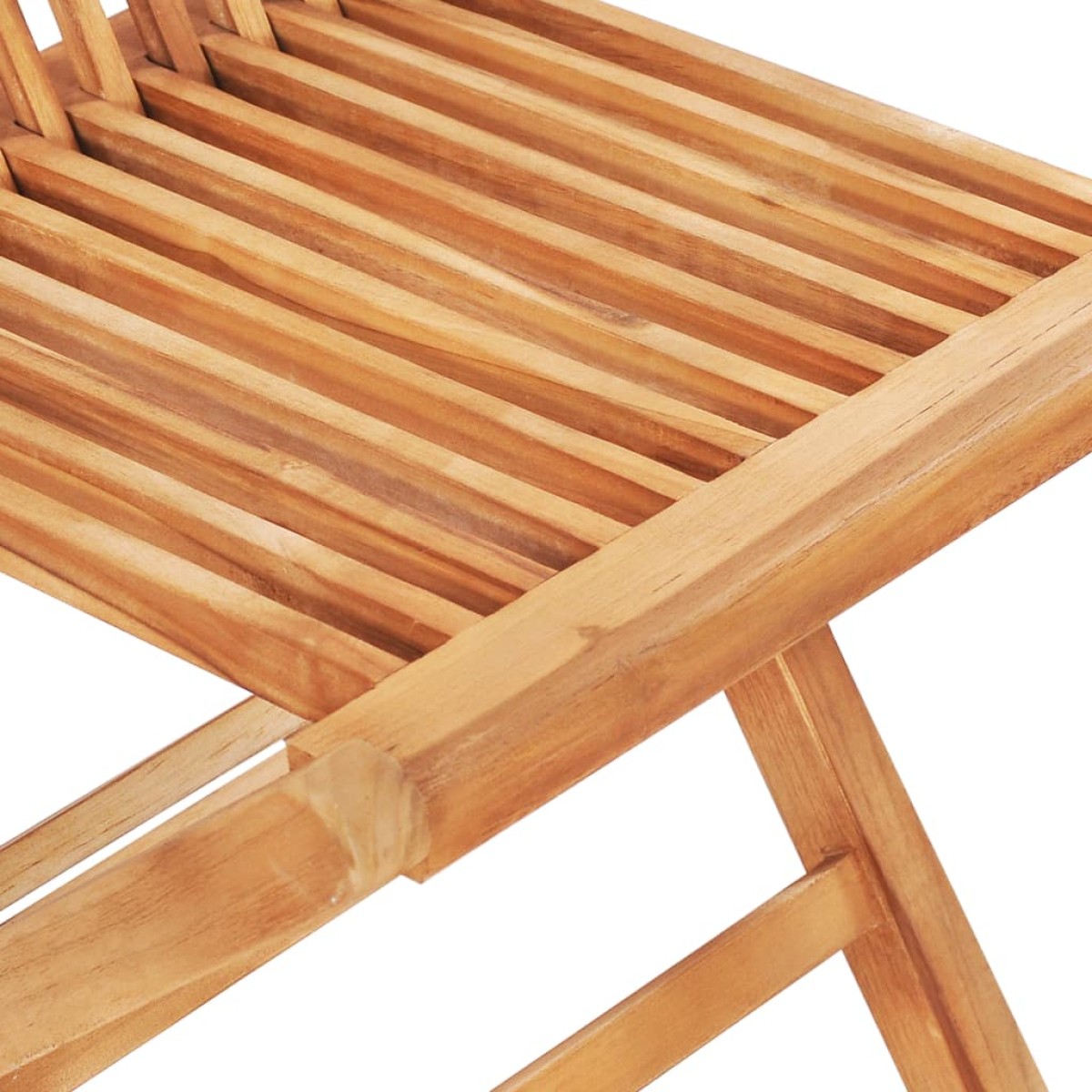 vidaXL Σετ Επίπλων Mπιστρό 3 τεμ. Μασίφ Ξύλο Teak με Μαύρα Μαξιλάρια