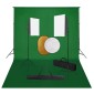 vidaXL Κιτ Φωτογραφικού Στούντιο Softbox με Φώτα, Φόντο & Ανακλαστήρα
