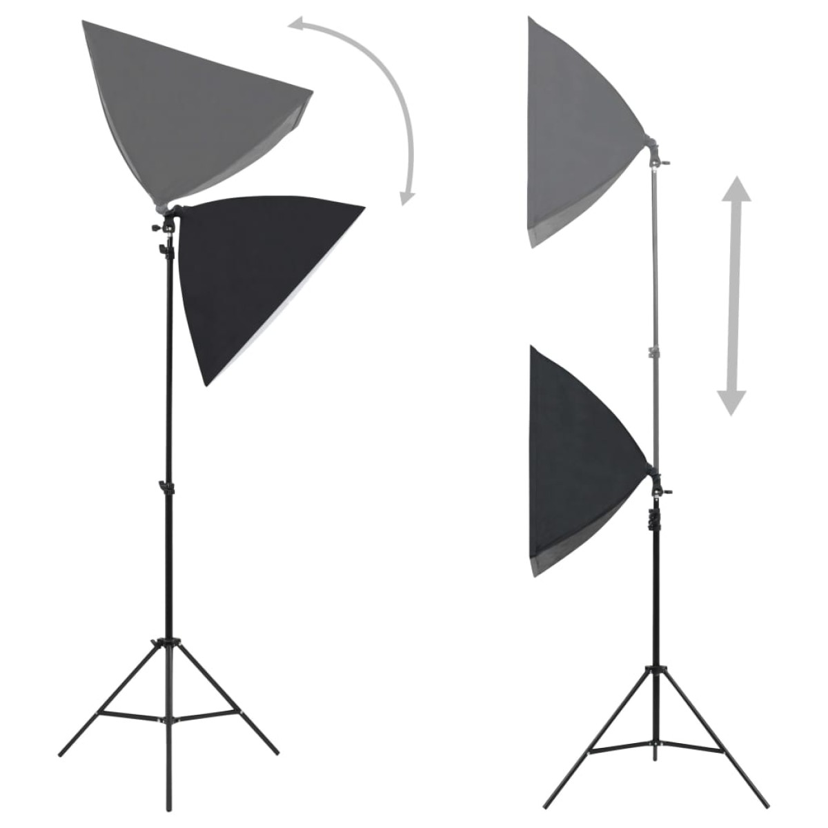 vidaXL Κιτ Φωτογραφικού Στούντιο με Φώτα Softbox & Ανακλαστήρα
