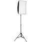 vidaXL Κιτ Φωτισμού Φωτογραφικού Στούντιο Softbox, Φόντο & Ανακλαστήρα