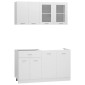 vidaXL Σετ Ντουλάπια Κουζίνας 4 Τεμαχίων Λευκό Μοριοσανίδα