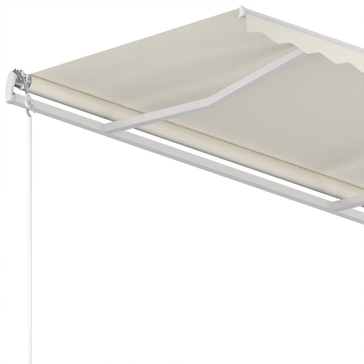 vidaXL Τέντα Συρόμενη Χειροκίνητη Κρεμ 350 x 250 εκ.