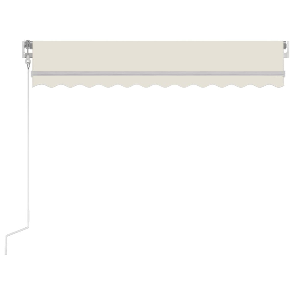 vidaXL Τέντα Αυτόματη με LED & Αισθητήρα Ανέμου Κρεμ 350x250 εκ.