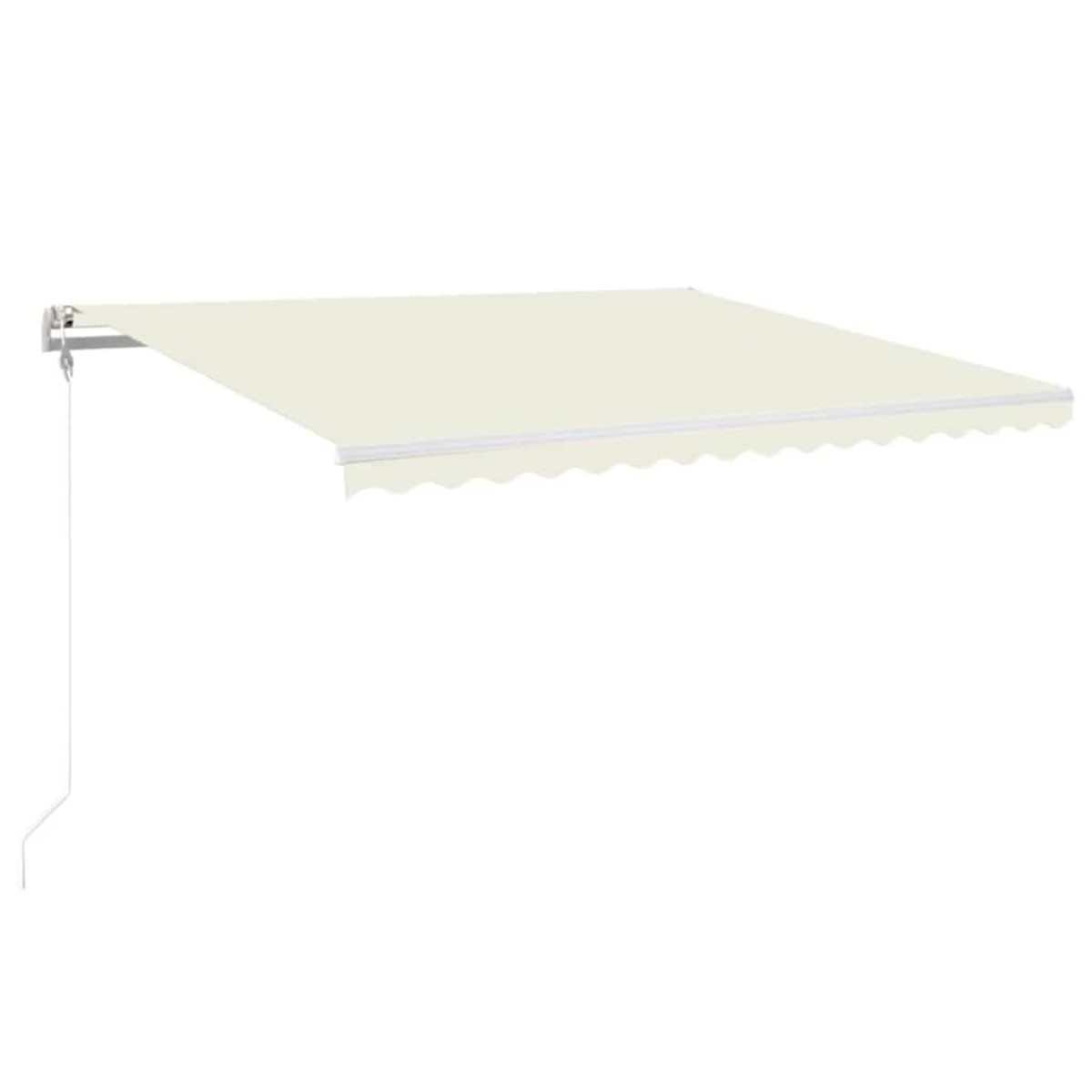 vidaXL Τέντα Αυτόματη με LED & Αισθητήρα Ανέμου Κρεμ 450 x 350 εκ.