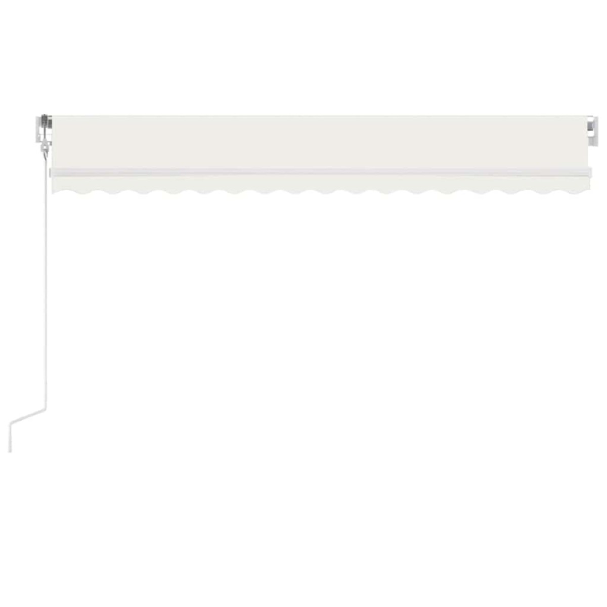 vidaXL Τέντα Αυτόματη με LED & Αισθητήρα Ανέμου Κρεμ 450 x 350 εκ.