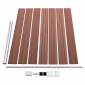 vidaXL Σετ Πάνελ Περίφραξης Καφέ 353 x 146 εκ. από WPC