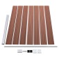 vidaXL Σετ Πάνελ Περίφραξης Καφέ 526 x 146 εκ. από WPC