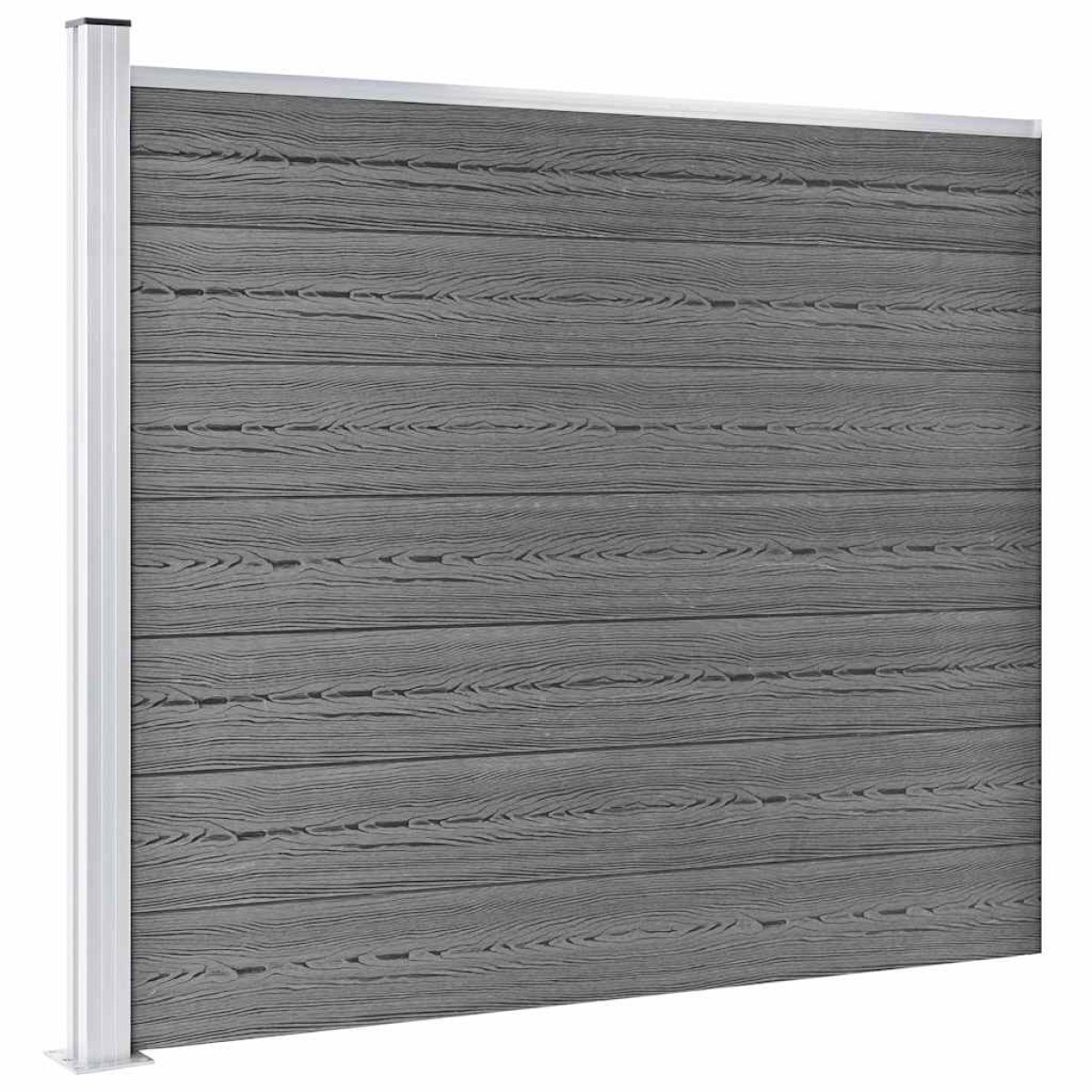 vidaXL Σετ Πάνελ Περίφραξης Γκρι 526 x 146 εκ. από WPC