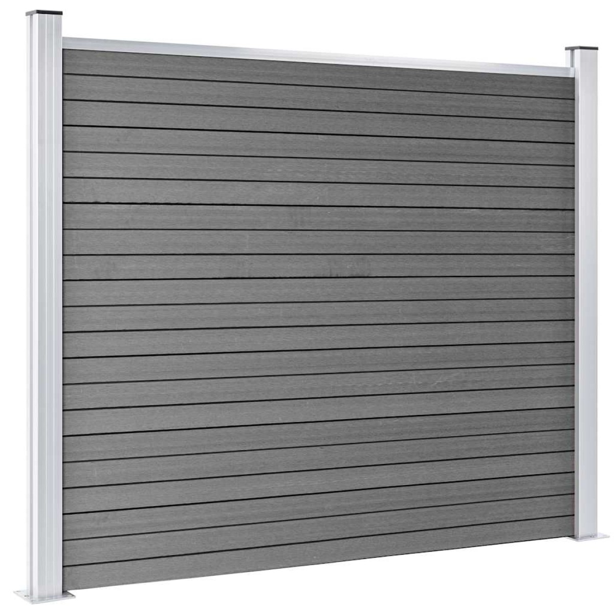 vidaXL Σετ Πάνελ Περίφραξης Γκρι 526 x 146 εκ. από WPC