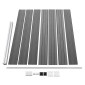 vidaXL Σετ Πάνελ Περίφραξης Γκρι 526 x 146 εκ. από WPC