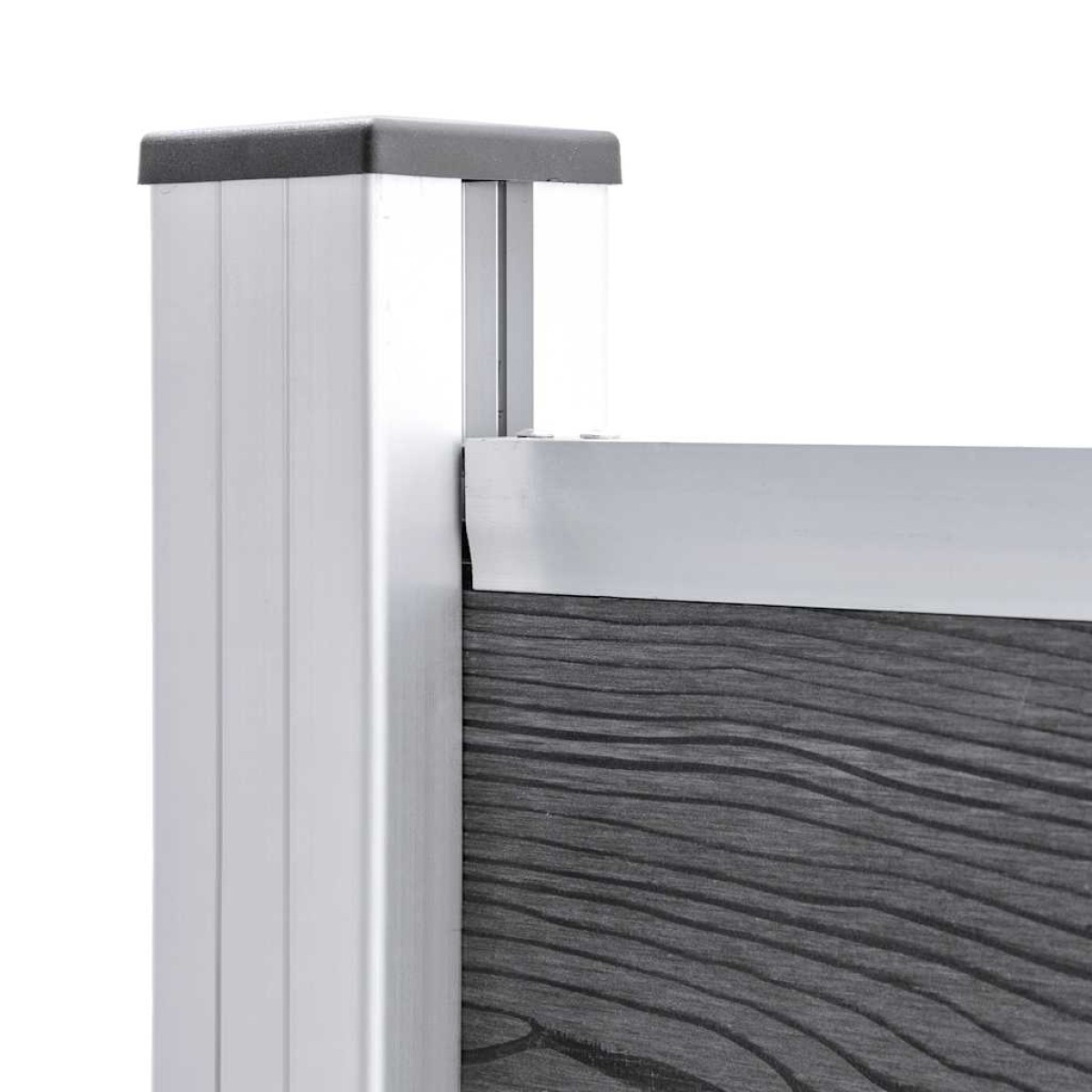 vidaXL Σετ Πάνελ Περίφραξης Γκρι 526 x 146 εκ. από WPC