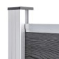 vidaXL Σετ Πάνελ Περίφραξης Γκρι 526 x 146 εκ. από WPC