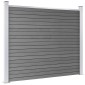 vidaXL Σετ Πάνελ Περίφραξης Γκρι 872 x 146 εκ. από WPC