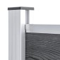 vidaXL Σετ Πάνελ Περίφραξης Γκρι 872 x 146 εκ. από WPC