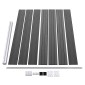 vidaXL Σετ Πάνελ Περίφραξης Μαύρο 353 x 146 εκ. από WPC