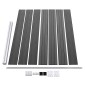vidaXL Σετ Πάνελ Περίφραξης Μαύρο 526 x 146 εκ. από WPC