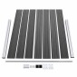 vidaXL Σετ Πάνελ Περίφραξης Μαύρο 526 x 146 εκ. από WPC