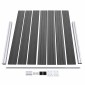 vidaXL Σετ Πάνελ Περίφραξης Μαύρο 872 x 146 εκ. από WPC