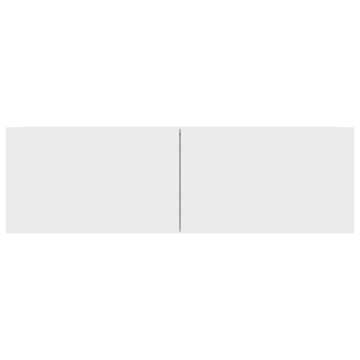 vidaXL Έπιπλα Τηλεόρασης 4 τεμ. Λευκά 100 x 30 x 30 εκ. Μοριοσανίδα